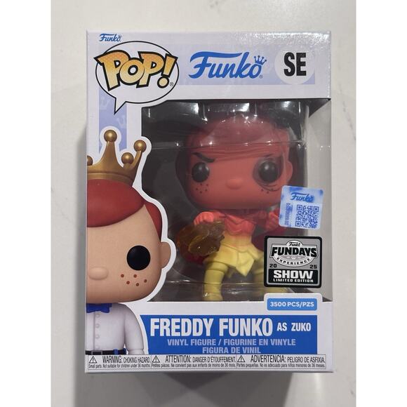 Funko Pop! Freddy As Zuko LE 3500 Avatar Fundays Experience W/ Protector #1 - Picture 1 of 8